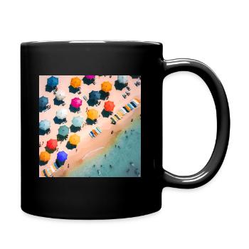 Beach, Summer, Good mood - Full Colour Mug - black - Right