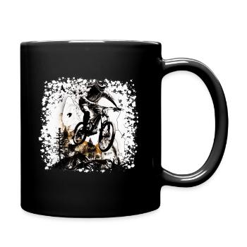 VTT freestyle, le sentiment de liberté - Mug uni - noir - Droite