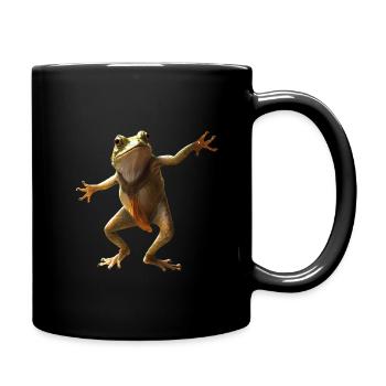 Disco Frosch - Tasse einfarbig - Schwarz - Rechts