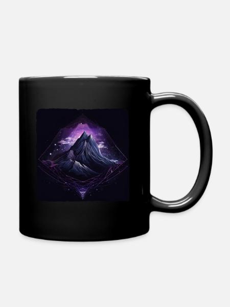 Montagne - Mug uni - noir