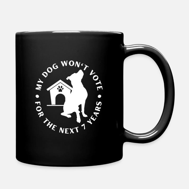 Mon chien ne votera pas - Mug uni - noir