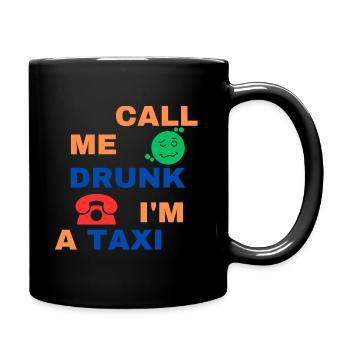Too drunk - Full Colour Mug - black - Right