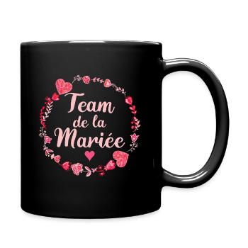 Mariage Femme EVJF Pour Copines Team Mariée - Mug uni - noir - Droite