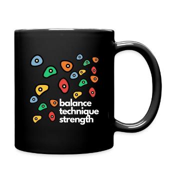Bouldern - Tasse einfarbig - Schwarz - Rechts