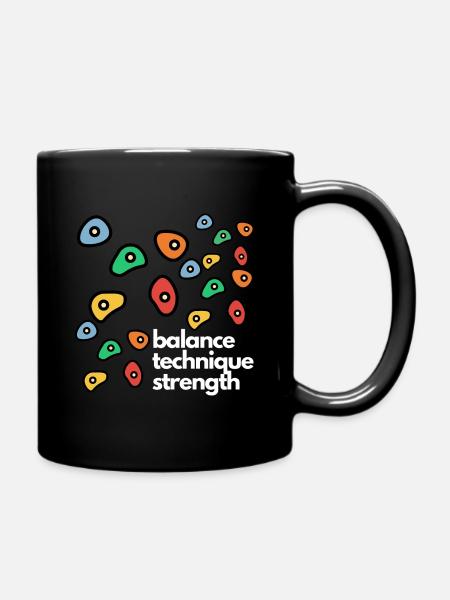 Bouldering - Full Colour Mug - black
