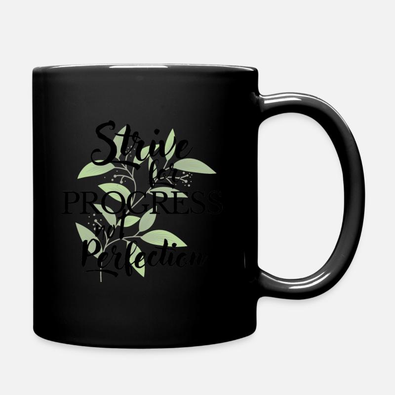 Progrès et perfection - Mug uni - noir