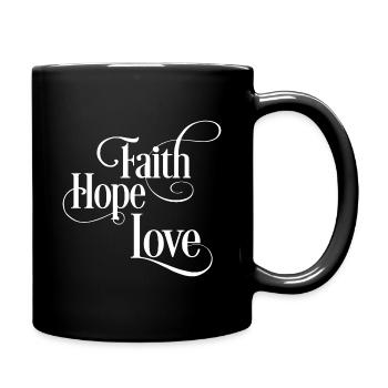 Jesus Christ of Nazareth Faith Bible Jesus - Full Colour Mug - black - Right