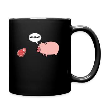 Mama!? - Tasse einfarbig - Schwarz - Rechts
