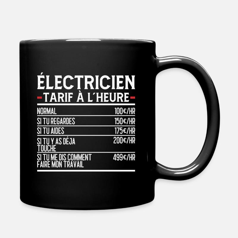 Électricien Idée Cadeau Humour - Mug uni - noir