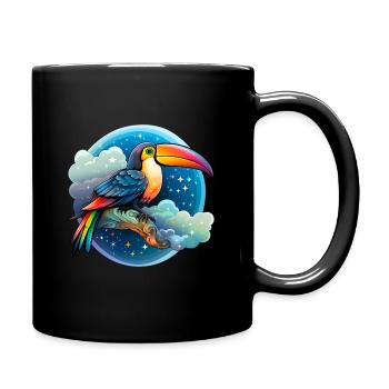 Toucan de rêve avec des nuages et des étoiles - Mug uni - noir - Droite