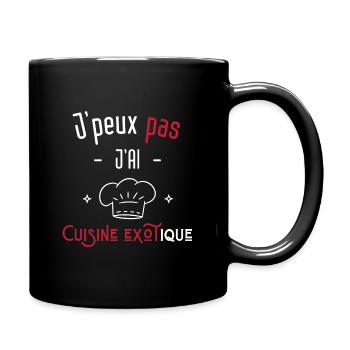 j'peux pas j'ai cuisine exotique - Mug uni - noir - Droite