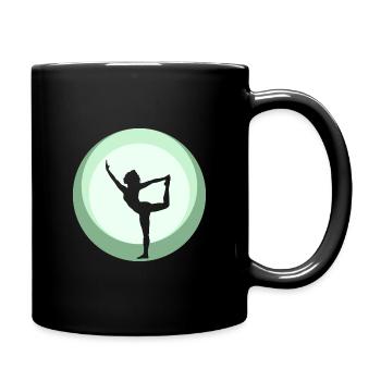 Power Meditation Yoga - Tasse einfarbig - Schwarz - Rechts