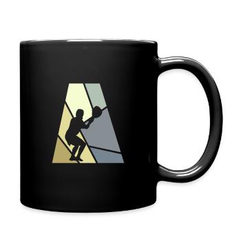 field Lacrosse box - Tasse einfarbig - Schwarz - Rechts