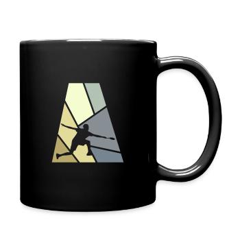 Clear Badminton Smash - Full Colour Mug - black - Right