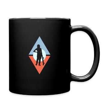Planche à roulettes Patinage - Mug uni - noir - Droite