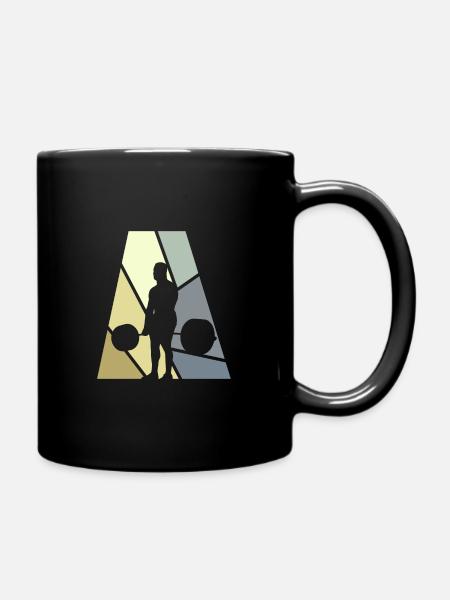 Kraftsport Weightlifting Gym - Tasse einfarbig - Schwarz