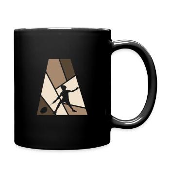 Effacer la chute du badminton - Mug uni - noir - Droite