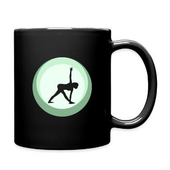 Mantra Vinyasa Mantra - Full Colour Mug - black - Right