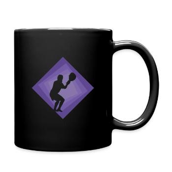 Intercrosse field box - Tasse einfarbig - Schwarz - Rechts