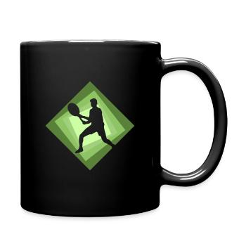 Tennisarm Tennisschlag - Tasse einfarbig - Schwarz - Rechts