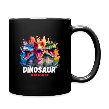 Dinosaur Squad - Tasse einfarbig - Schwarz - Rechts