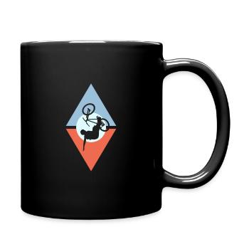 VTT Descente - Mug uni - noir - Droite