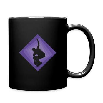 Skateboarder Skateboarding Skateboard - Tasse einfarbig - Schwarz - Rechts
