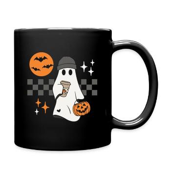 Halloween Ghost Ghost Pumpkin Pumpkin Spice - Full Colour Mug - black - Right