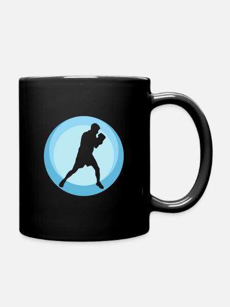Boxen Boxer Boxkampf - Tasse einfarbig - Schwarz