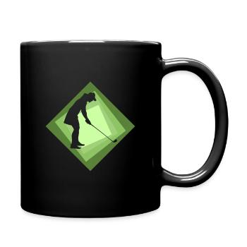 Chip Golfer - Full Colour Mug - black - Right