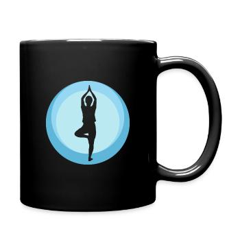 Mantra Power Meditation - Tasse einfarbig - Schwarz - Rechts