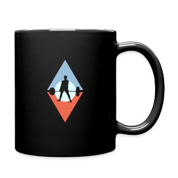 Weightlifting Bodybuilders - Full Colour Mug - black - Right