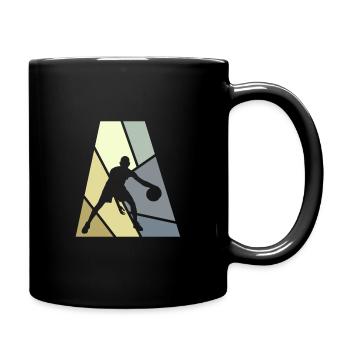 Basket-ball joueur Hoop BBall - Mug uni - noir - Droite