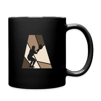 field Lacrosse Lacrosseschläger - Tasse einfarbig - Schwarz - Rechts