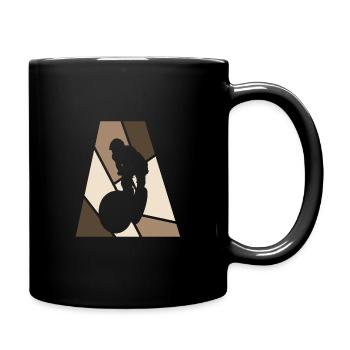 BMX Mountain Bike Mountain Biking - Full Colour Mug - black - Right