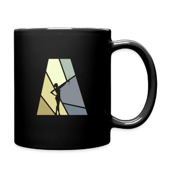 Baton Twirling Stabdrehen Gymnastik - Tasse einfarbig - Schwarz - Rechts