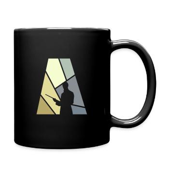 Billard Billardspieler Billardkugel - Tasse einfarbig - Schwarz - Rechts