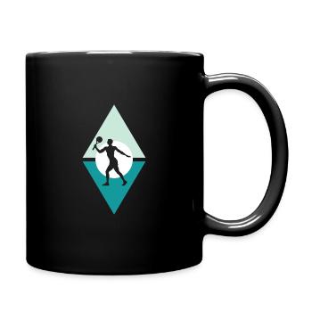 Tennis de plage Ballon de plage de tennis de plage - Mug uni - noir - Droite