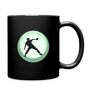 Joueur de tennis de table Raquette de tennis de table - Mug uni - noir - Droite