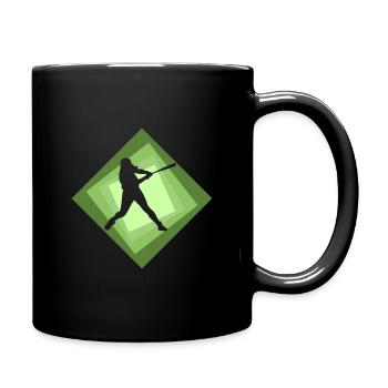 Softball Baseball Softball Batte - Mug uni - noir - Droite