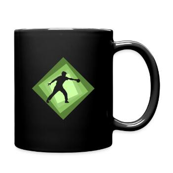 Table tennis, table tennis ball, table tennis - Full Colour Mug - black - Right