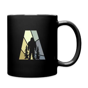 Bigfoot Big foot Bigfoot - Full Colour Mug - black - Right