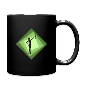Baton Twirling Gymnastics Dancing - Full Colour Mug - black - Right