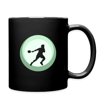 Raquette Joueur de squash Joueur de squash - Mug uni - noir - Droite