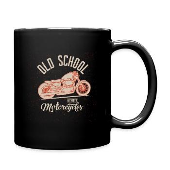 Bobber // Custom // Motorcycle - Full Colour Mug - black - Right