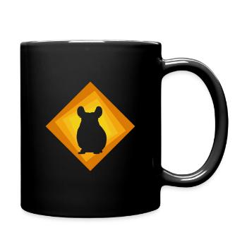 Chinchilla Hamster Hamster - Tasse einfarbig - Schwarz - Rechts