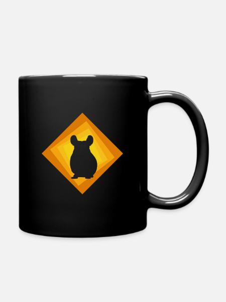 Chinchilla Hamster Hamster - Tasse einfarbig - Schwarz