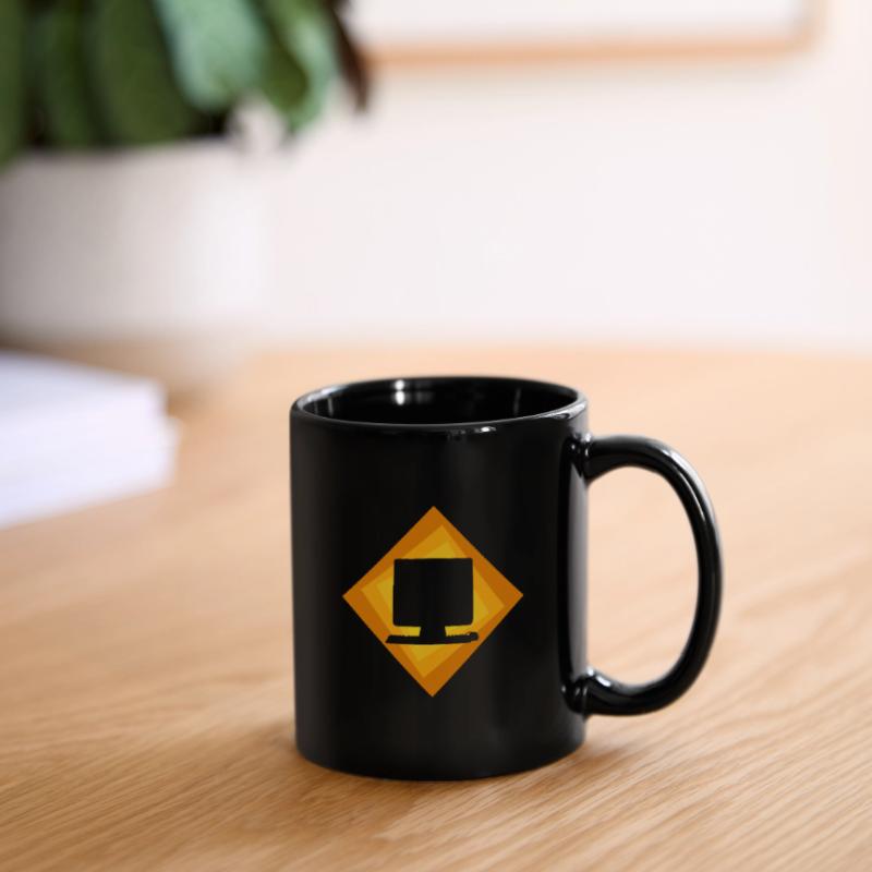 Computer PC Computerarbeit Tasse einfarbig