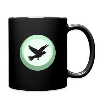 Animal Flying Birds - Full Colour Mug - black - Right