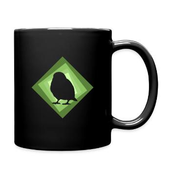 Perruche, ailes, observation des oiseaux - Mug uni - noir - Droite